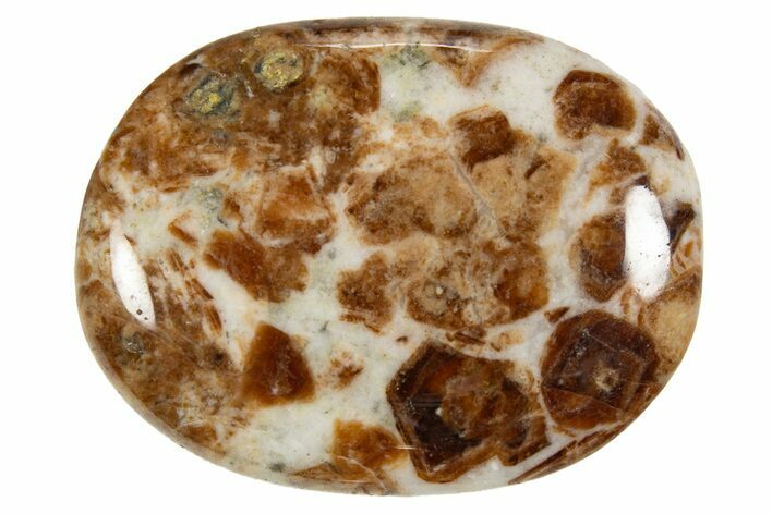 Polished Garnet In Wollastonite Stone - Namibia #343970